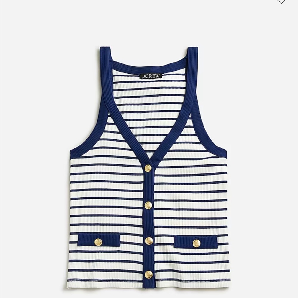 J.Crew Lady Tank Top in Blue Stripe